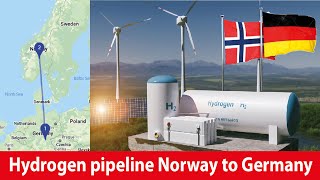 Construction of a pipeline to transport hydrogen from Norway to Germany