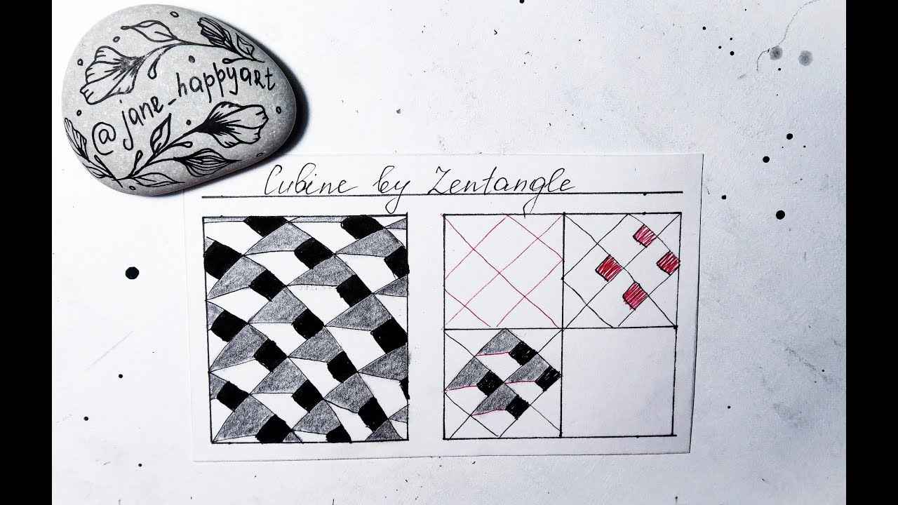 Cubine By Zentangle Youtube