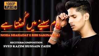 Dam Seeny Mai Ghutta Hai | Syed Kazim Hussain Zaidi Nohay 2020 | Shahadat e Bibi Sakina Noha 2020
