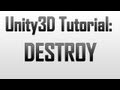 [Unity 4] Destroying object on collision (JavaScript)