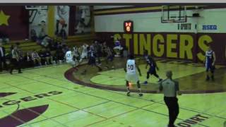 Adrian Armstrong and the Concordia Stingers 9 points in 60 seconds