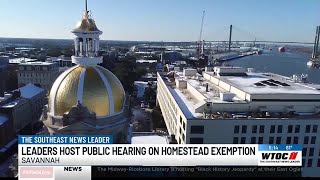 Municipalities in Chatham Co. holding public hearings over homestead exemption bill