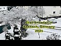 Snowfall in Sasbach, Germany | Thirdy and Alli Had Fun in the Snow