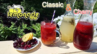 🍹 Two Refreshing Lemonade Recipes: Classic and Cherry 🍒