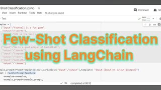 Few-Shot Classification using LangChain codes explained