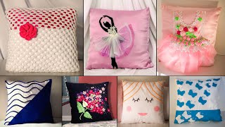 Creative !!!.. CUSHION COVERS & PILLOW COVERS Making at Home | Old Cloth Reuse