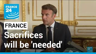 French politics: Macron warns sacrifices will be needed as tough winter looms • FRANCE 24 English