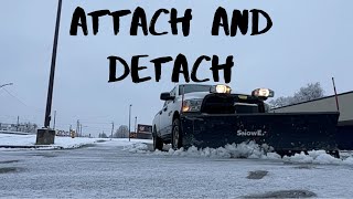 How to detach and attach a snowex plow (FAST AND EASY)