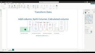 Power BI Desktop Tutorial - Add Column, Split Column & Calculated Column Explained