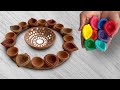 DIY | हज़ारों वाली महंगी  Art बनाये मात्र 100/- रुपये में घर पर | DIY Diwali Old Diya | Cheap art DIY