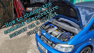 How to change a coolant temperature sensor on a z20let engine #shorts