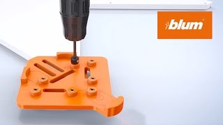 Drilling template for SPACE CORNER with SYNCROMOTION | Blum