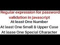 create a strong password client side using javascript (RegExp)