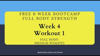 Free 6 Week Bootcamp Week 4 Workout 1 - Full Body #workout #circuittraining #coreworkout