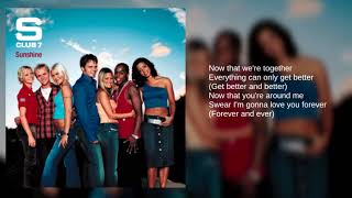 S Club 7: 07. Sunshine (Lyrics)