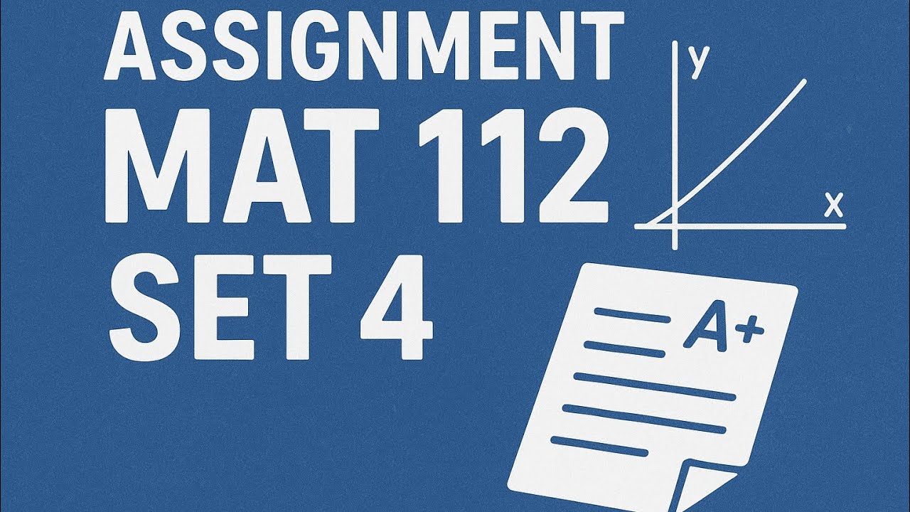 Mat 112 Assignment Set 4 Group 1 Tac1101g Youtube