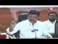 minister ponguleti srinivas reddy press meet live warangal development v6 news