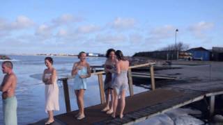 Winter swimmers in Copenhagen