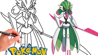 How To Draw IRON VALIANT POKEMON #1006 | Generation 9