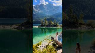 Welcome to the most beautiful lake in Germany, Lake Eibsee 💚 #germany #eibsee #travel