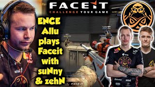 ENCE Allu plays Faceit with suNny , zehN , Jimmphat & Juho in Train