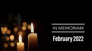 In Memoriam: Notable Deaths in February 2022