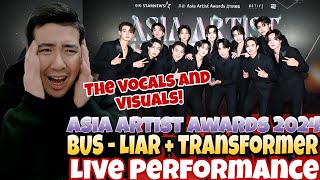 [REACTION] BUS - Liar + Transformer | Asia Artist Awards 2024 Live Performance