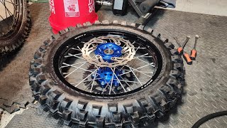 IRC M5B EVO TIRE + WARP 9 WHEEL #yz250 #blucru #enduro #2stroke