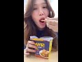 spam kimchi fried rice and snoopy strawberry milk asmr