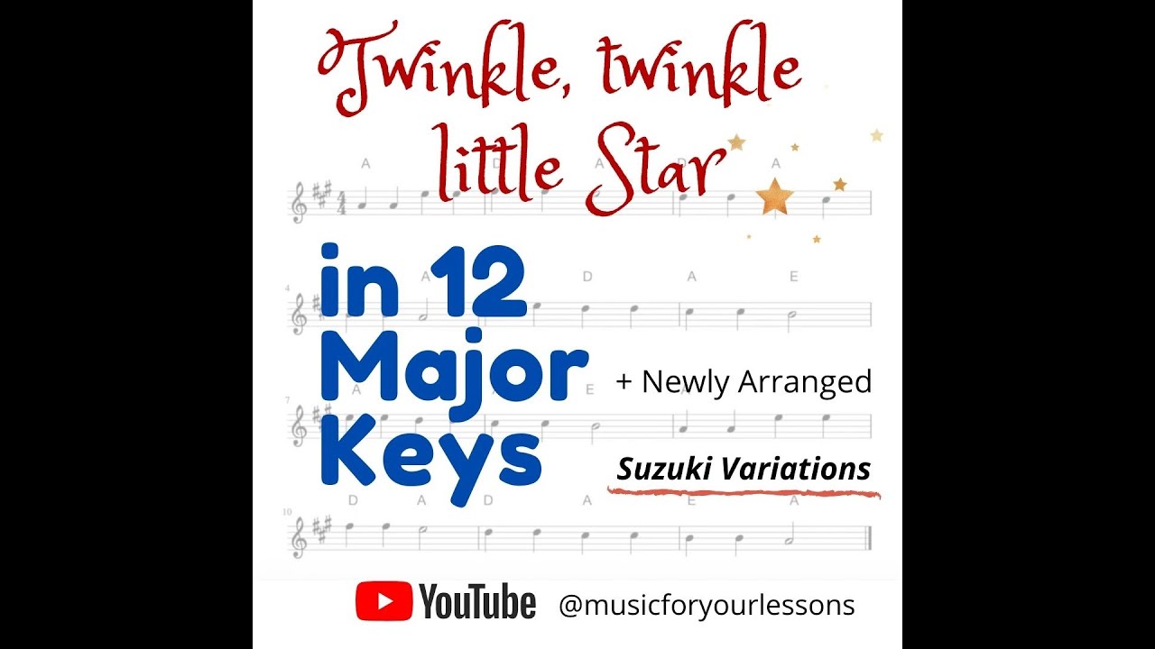 Twinkle, Twinkle Little Star - Backing Track - A Major - 80 Bpm - YouTube