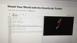 Addition of vectors with VPython | Physics