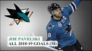 Joe Pavelski (#8) All 38 Goals of the 2018-19 NHL Season