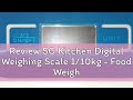 Review SG Kitchen Digital Weighing Scale 1/10kg - Food Weight Measuring Machine Cooking Baking Tool