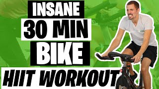 HIIT Workout - Insane 30 Minute Bike Workout