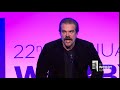 david harbour s 5 word speech at the 22nd annual webby awards