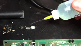 alkaline battery leak clean-up