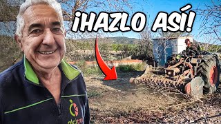 Cómo TRITURAR la LEÑA después de la PODA en tus Fincas 🚜⚒️🍂 Con Rafa Ginés