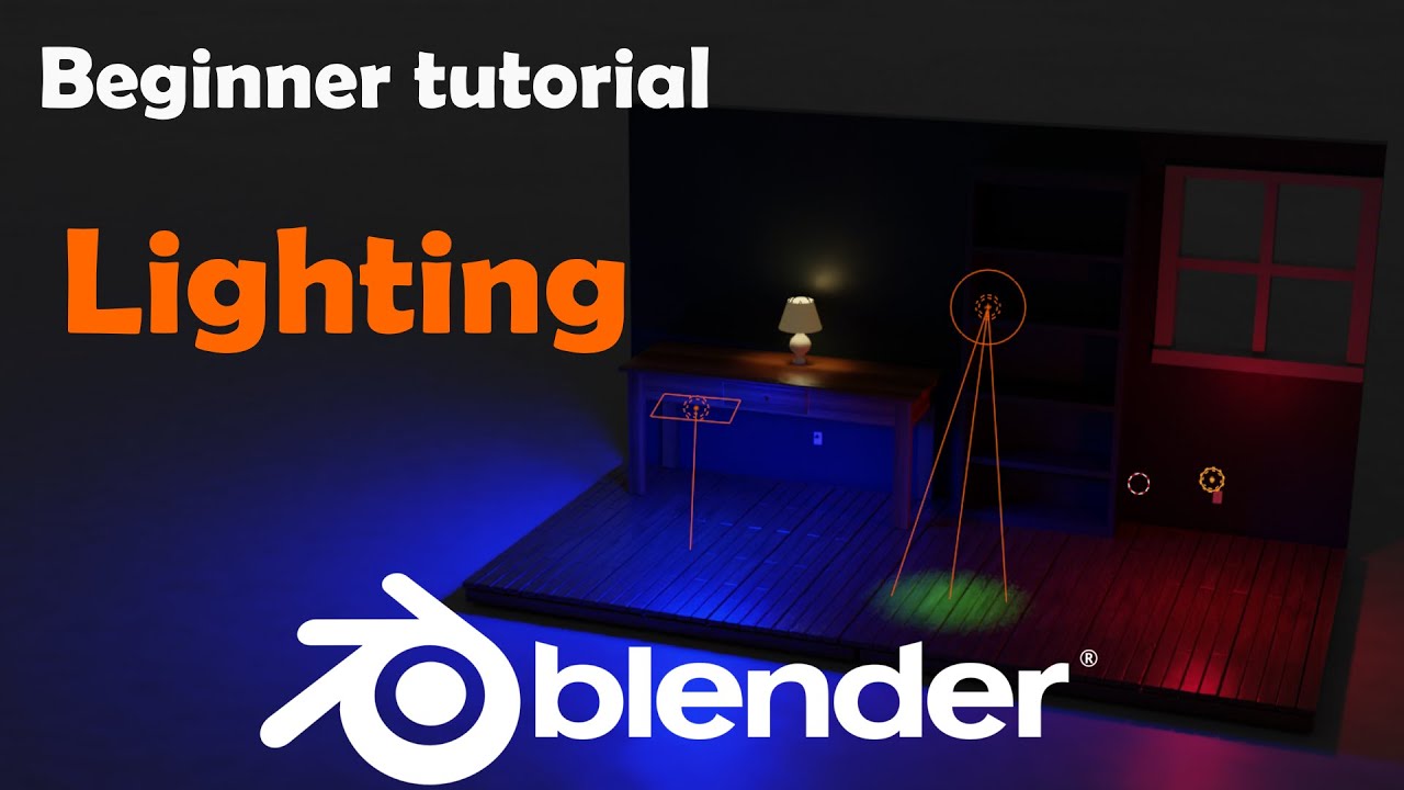 Blender Beginner Tutorial Lighting In About 10min Youtube