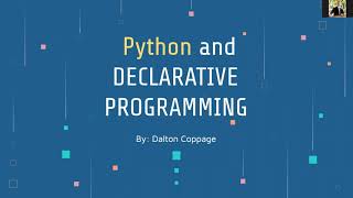 Pythons Usability as a Declarative Programming Language