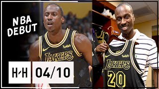 32 Yr-Old Andre Ingram  NBA DEBUT Highlights vs Rockets (2018.04.10) - 19 Pts, M