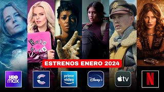 🚨 ESTRENOS ENERO 2024  Películas y Series en STREAMING NETFLIX, DISNEY, PRIME, CINES y HBO