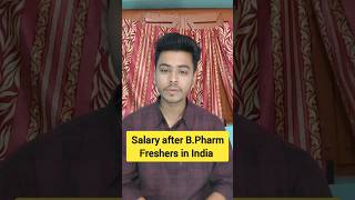 Salary of B.Pharm Freshers in India ✨ #shorts #pharmajobs