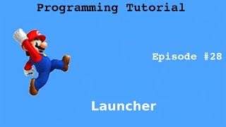 "Java Programming Tutorial For Beginners" | "Super Mario Game" #28 | Main Menu/Launcher