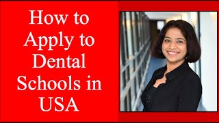 How to apply to dental school in US I Foreign Trained Dentist in USA