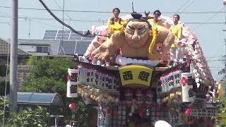 2017年吉田町住吉祭り　西組　お仮屋、到着