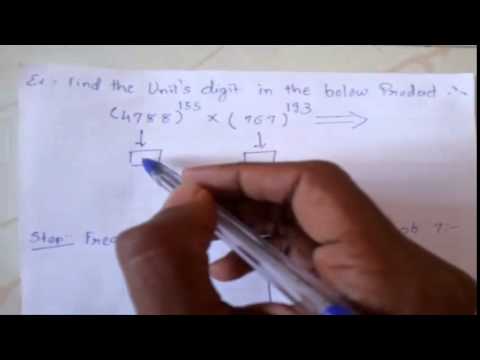 Shortcut Math Trick - Find Out Unit's Digit in complex Multiplication Shortcut Math Trick - Find Out Unit's Digit in complex Multiplication