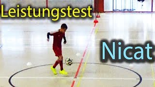 Nicat von Erde ⚽ Dfb Leistungstest  - Balljonglieren im Lauf ⚽ FUSSBALL HD