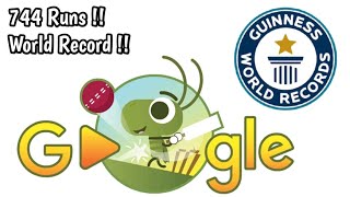 Highest Ever Runs In Google Doodle Cricket | World Record