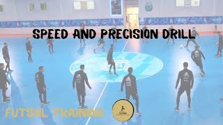 FUTSAL TRAINING: POSSESSION \u0026 PRECISION DRILL