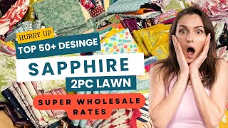 Flat 70% Off On Sapphire Luxury Printed Lawn 2pc ✨ 2025 Collection